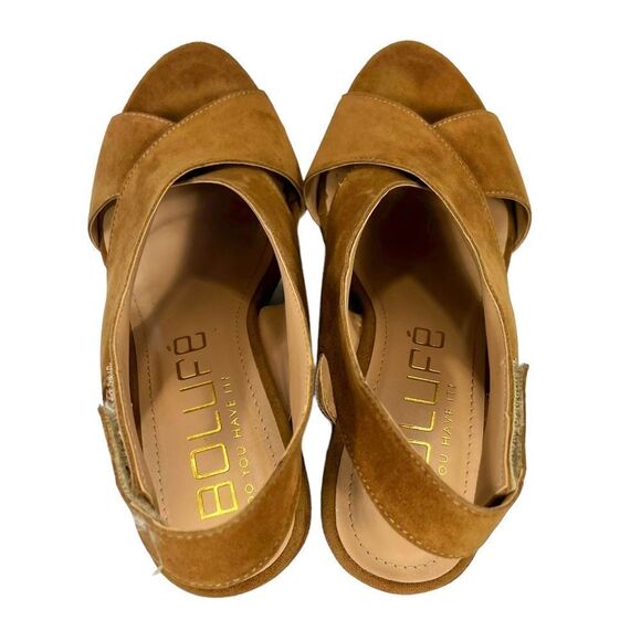 Sergio Zelcer Bolufe Peep Toe Wedges - Picture 13 of 14